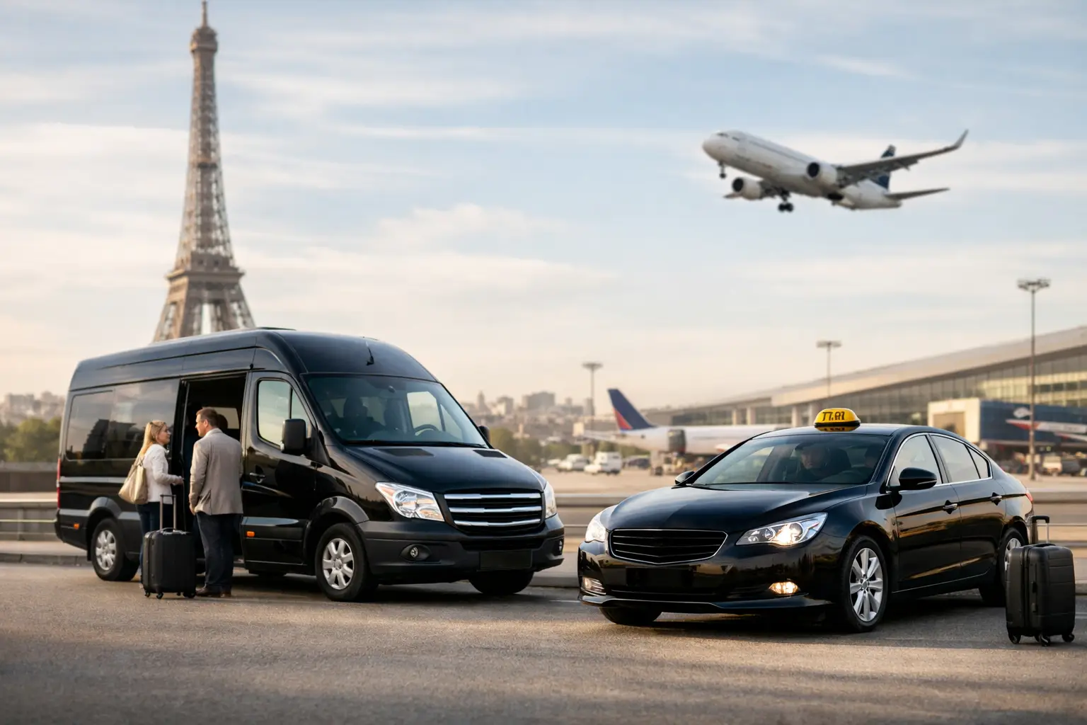 Shuttle or Taxi Paris for Airport Transfers