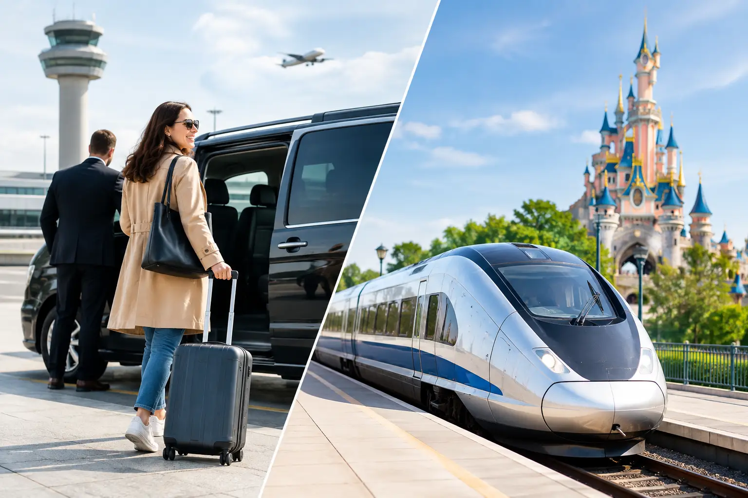 Airport Transfer Versus Train to Disneyland Paris